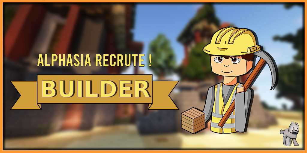 AlphasiaNetwork's tweet image. | Nos recrutements pour le poste de Builder sont désormais ouvert ! 

- Vous aimez travailler en équipe ? Vous êtes disponible pour le projet ? Vous êtes créatif et aimez construire ? 

▸ forms.gle/SURH5sbz6xNyqZ…

#builder #Minecraft #build