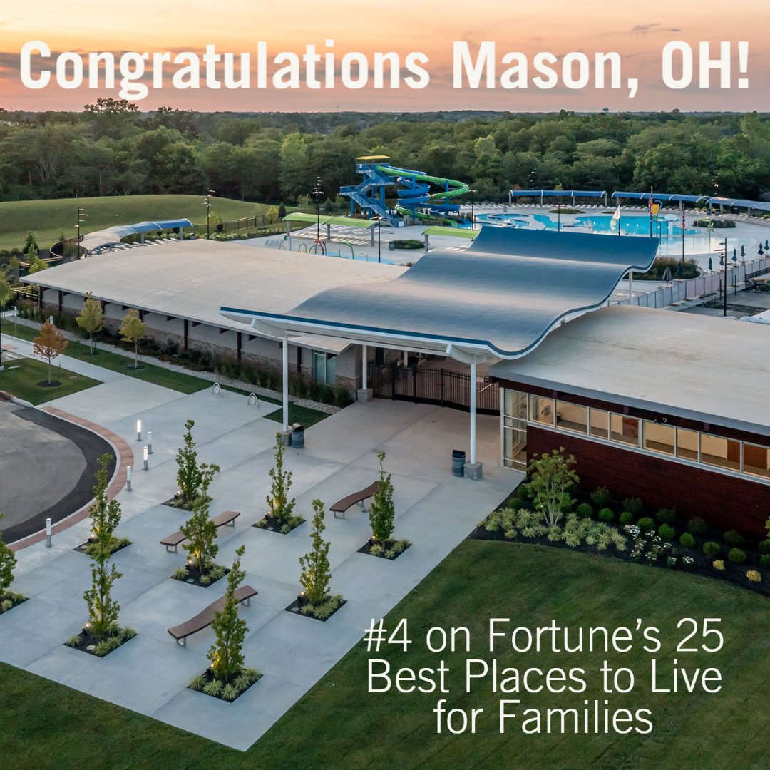 Congratulations City of Mason, OH on being ranked #4 on Fortune's 25 Best places to Live for Families.    Conger was honored to have been the CMR for their 14,116 sf aquatic center.
Check out the video below:
⬇️⬇️⬇️⬇️
loom.ly/c4kEPd0
<a href="/imaginemason/">City of Mason Ohio</a>  #CongerBuilt