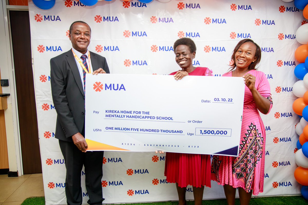 MuaUganda's tweet photo. Today, we were visited by our friends from Kireka Home for Children With Special Needs. We shared light moments and bonded more over our desire to create a better world by giving back to the community.  #InsuranceThatCaresForYou https://t.co/aL79wpECRz