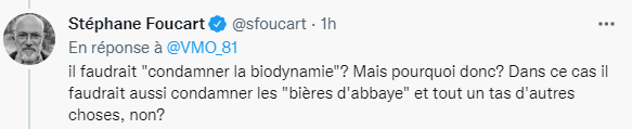 Quand un journaliste connu du journal <a href="/lemondefr/">Le Monde</a> ne voit pas le problème de la #biodynamie, ça pose question concernant son intégrité journalistique.
Pour ceux qui se demandent vraiment quels sont les problèmes derrière la biodynamie, voir les tweets en dessous.