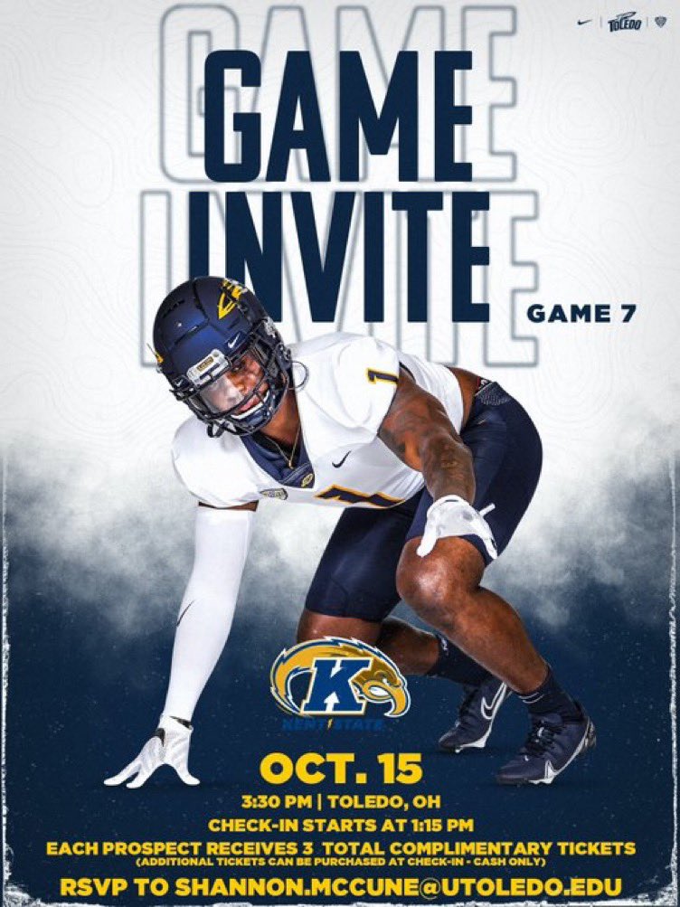 GabrielFunk61's tweet photo. Thanks for the invite!! @coachhallett @KentStFootball https://t.co/iEnhkqVfok