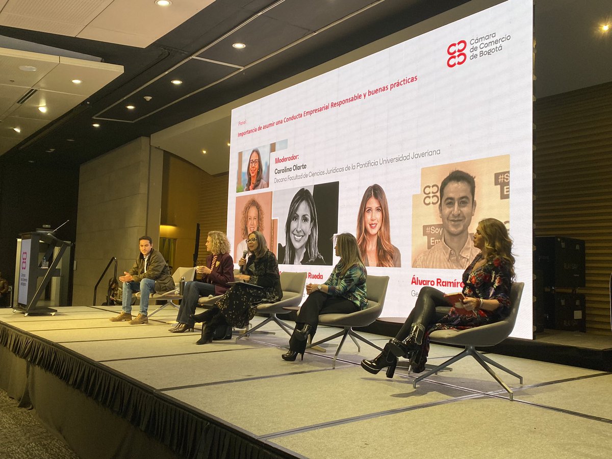 camaracomerbog's tweet photo. Continuamos con el Panel: La importancia de asumir una conducta empresarial responsable y ejemplos de buenas prácticas. https://t.co/vi6JkpoE4Z