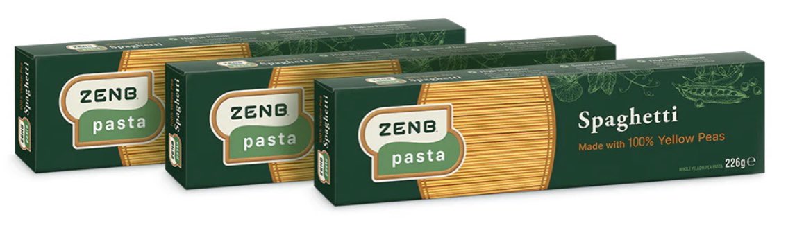 ZENB pasta is made with just one ingredient- yellow peas! It’s naturally gluten free, high in fibre and protein and is in stock now! #shoplocal