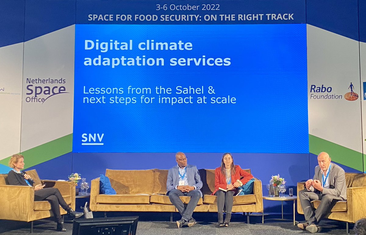SNV Agri-Food - find on Bluesky as snv.org (@snv_agrifood) on Twitter photo Live from our session on digital #ClimateAdaptation services and our learnings from the Sahel at the #Space4FoodSecurity conference with <a href="/LisaChassin/">Lisa Chassin</a> from <a href="/GSMAm4d/">GSMA Mobile for Development</a> <a href="/kenloh/">Ken Lohento</a> from <a href="/FAO/">Food and Agriculture Organization</a>, Peter Hoefsloot from Hoefsloot solutions, Walter van Opzeeland & <a href="/pvisser60/">Piet Visser</a> from <a href="/SNVworld/">SNV - find us on Bluesky as snv.org</a>. Live from our session on digital #ClimateAdaptation services and our learnings from the Sahel at the #Space4FoodSecurity conference with <a href="/LisaChassin/">Lisa Chassin</a> from <a href="/GSMAm4d/">GSMA Mobile for Development</a> <a href="/kenloh/">Ken Lohento</a> from <a href="/FAO/">Food and Agriculture Organization</a>, Peter Hoefsloot from Hoefsloot solutions, Walter van Opzeeland & <a href="/pvisser60/">Piet Visser</a> from <a href="/SNVworld/">SNV - find us on Bluesky as snv.org</a>.