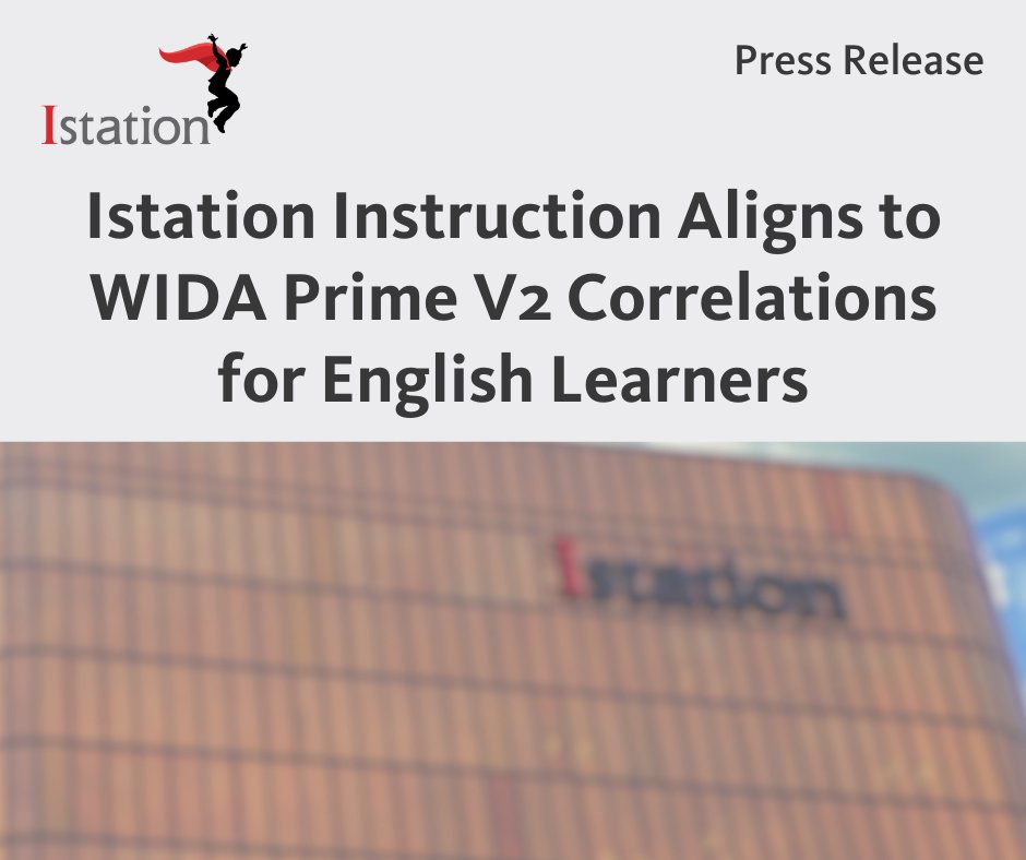 Istation Reading and Math are now WIDA Prime V2 certified! See how Istation supports English learners with a personalized learning experience here: hubs.li/Q01nTQ-x0 #WIDA #EdTech #SupportingEducators