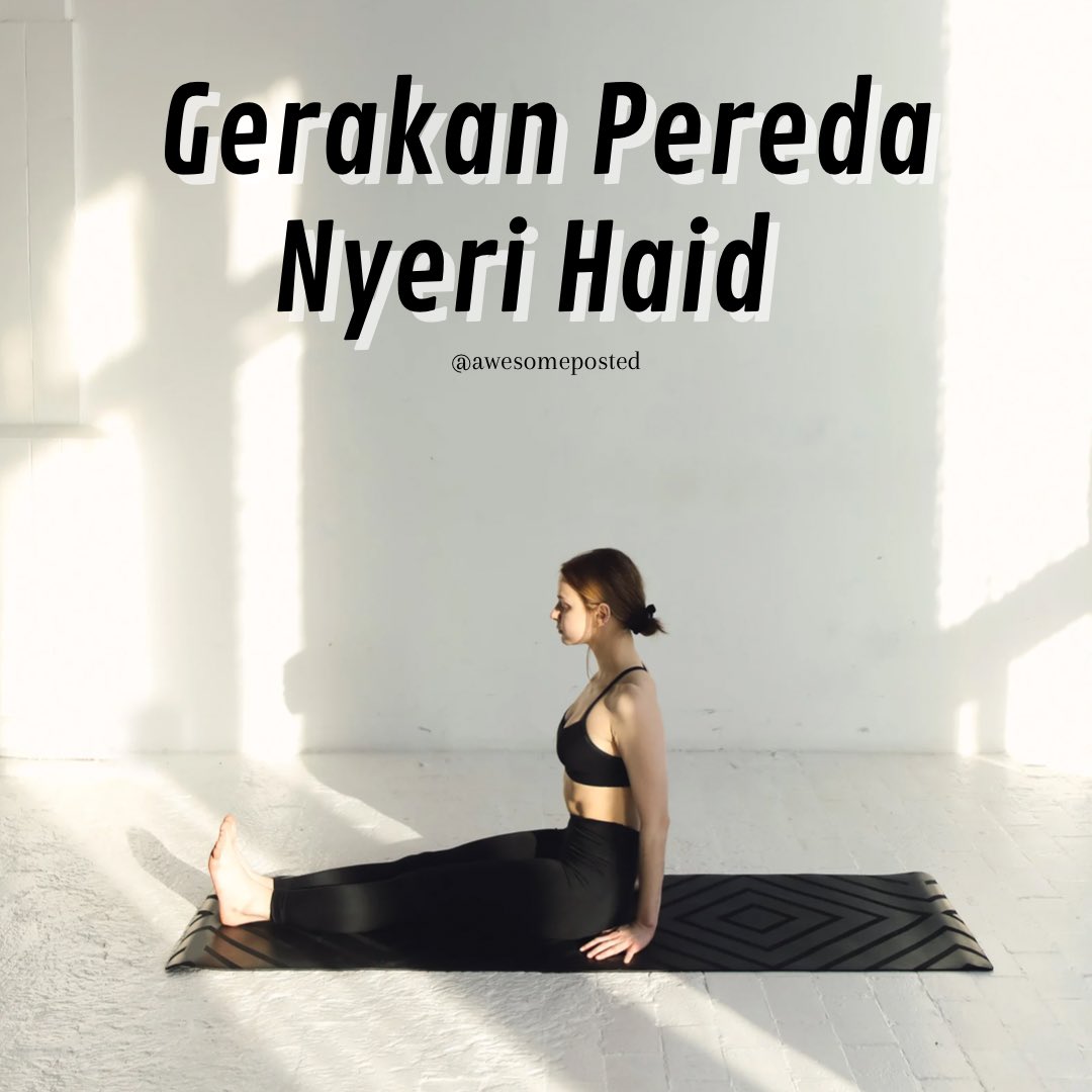 Sering nyeri saat haid? Lakukan 5 pose yoga dibawah ini! 

— a thread
