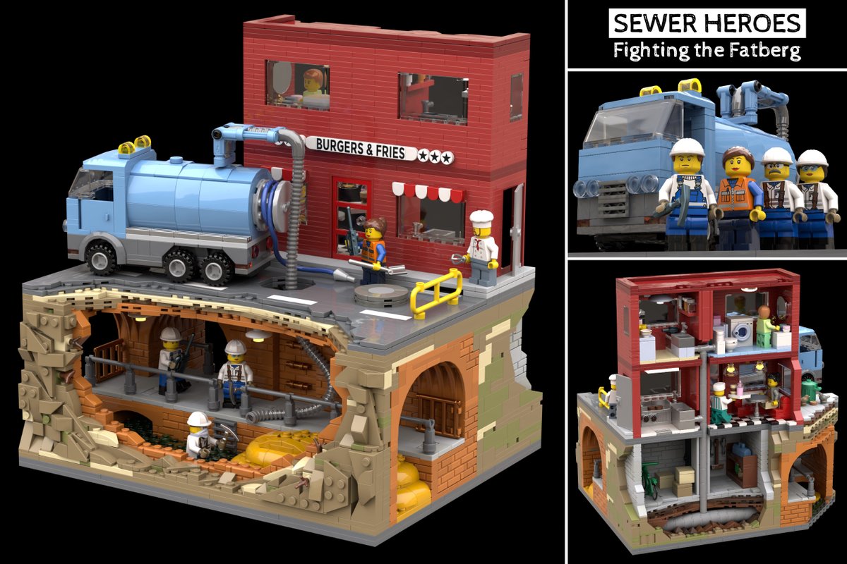 The_MOCingbird's tweet photo. 9,001 supporters have now voted for my LEGO IDEAS design "Sewer Heroes: Fighting the #Fatberg"! Just 23 days after start, the project only needs another 999 votes to get the chance of becoming an official LEGO set. To vote:
https://t.co/1ZyylD7naq
#water #wastewater #LEGO #sewer https://t.co/dETyeK0KVp