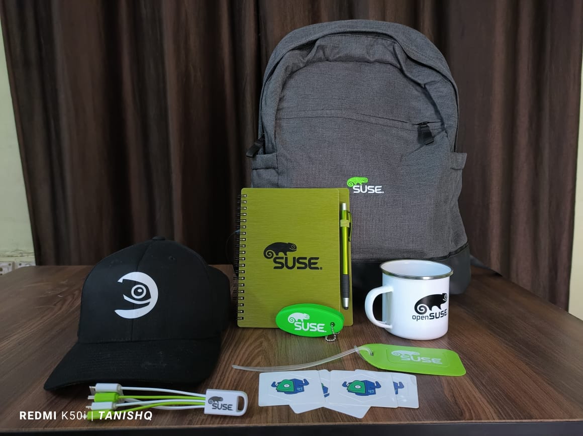 Akshatstwt's tweet image. Just received my first package from Silicon Valley America. Relax guys nothing fancy these are the schwag as an appraisal from @SUSE and @Rancher_Labs for my contribution in @GoogleOSS summer of code&apos;22. Hope one day I will also be working there as an #devopsenginner