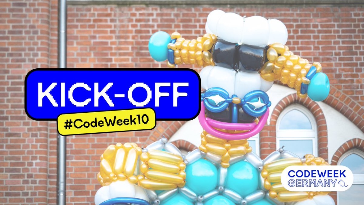 CodeWeekGermany's tweet photo. Am Samstag startet nicht nur die 10. Ausgabe der #CodeWeek, zum Auftakt planen fast alle Regio-Hubs analoge Highlightveranstaltungen! 🤩 In unserem neusten Blogeintrag findet ihr heraus, wo das nächste Kick-off-Event in eurer Nähe ist!  👉https://t.co/zCAl30gy7D https://t.co/M9T2sk7gdI