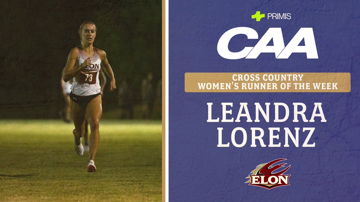 CAASports's tweet photo. 👟𝘾𝙧𝙤𝙨𝙨 𝘾𝙤𝙪𝙣𝙩𝙧𝙮 𝙒𝙤𝙢𝙚𝙣'𝙨 𝙍𝙪𝙣𝙣𝙚𝙧 𝙤𝙛 𝙩𝙝𝙚 𝙒𝙚𝙚𝙠 

Leandra Lorenz established a new @ElonXCTF 6K program record at the Paul Short Run, posting a time of 20:02.9. 

📰 https://t.co/Wf7Xzafp4T https://t.co/b6gbY4t1JE
