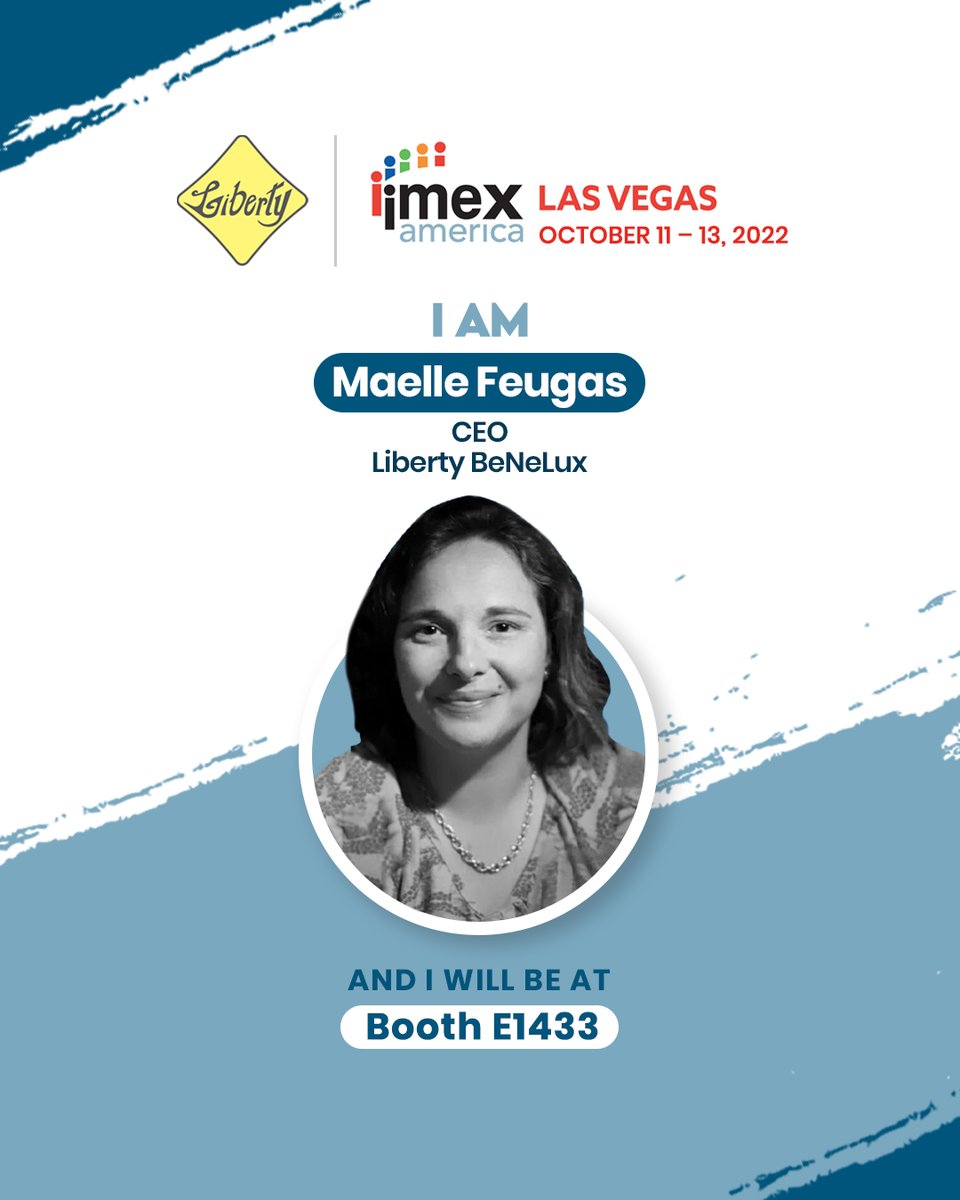 liberty_itg's tweet photo. Meet Us at IMEX America!! Booth E1433.
Maelle Feugas, CEO of Liberty BeNeLux will be attending IMEX Las Vegas.
@IMEX_Group
.
.
welcome@liberty-int.com
.
.
.
##PersonalTouchWorldwide #imex22 #hospitality #dmcservices #micetourism #micetravel #tourism #imexamerica2022 https://t.co/ldhrbwcc3O