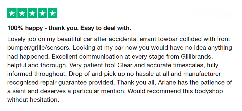 Check out this 5 * review left on our Trust Pilot site #5star #manufacturerapproved