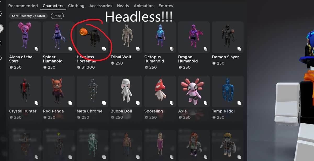 #Sharblox #ROBLOX #NewsUpdate  ! Headless Finally Released To Roblox For 31.000 R$!!