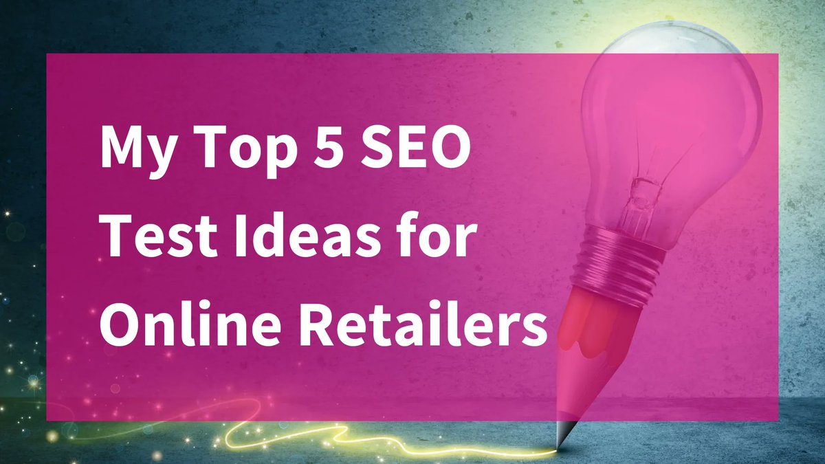 SearchPilot (@searchpilot) on Twitter photo Start with 5! ✋ Here's our COO's, <a href="/CraigBradford/">Craig Bradford</a>, take on which #SEOTest ideas #retail websites should start first! 🛍 bit.ly/3dUJWzz Start with 5! ✋ Here's our COO's, <a href="/CraigBradford/">Craig Bradford</a>, take on which #SEOTest ideas #retail websites should start first! 🛍 bit.ly/3dUJWzz