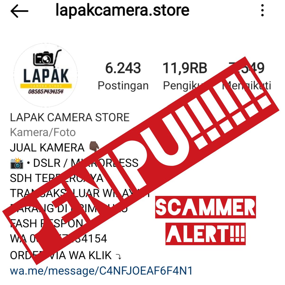 Jean_99999's tweet photo. Sok Sokan paling terpercaya. Ternyata Dusta dasar komplotan penipu #KalianPantasMati daripada nyusahin orang. Hati hati akun Ig Penipuan ini iklannya berseliweran di beranda Ig kalian. Scammer alert!!! #fyi https://t.co/zliAgtrtxN