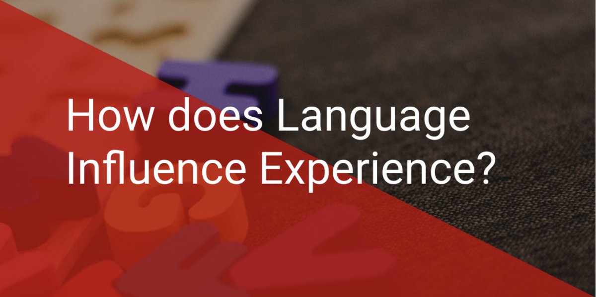 AndreRabe1's tweet photo. How does Language Influence Experience? - https://t.co/JNttifY6eU https://t.co/nk2RrqdCxD