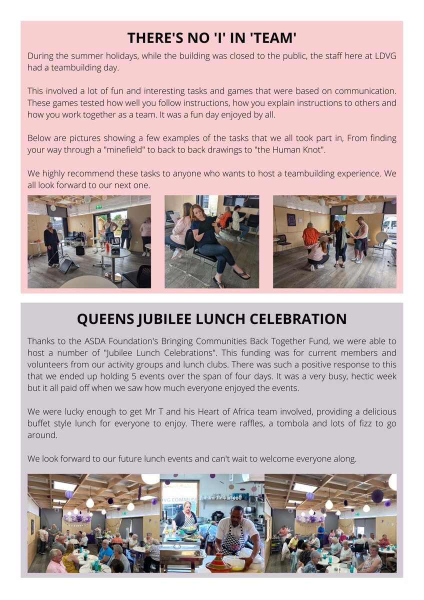 LarkhallVolGrp's tweet photo. Our latest newsletter part 1
#charityfamily #ldvg #volunteering #larkhall https://t.co/2xNb5faedg