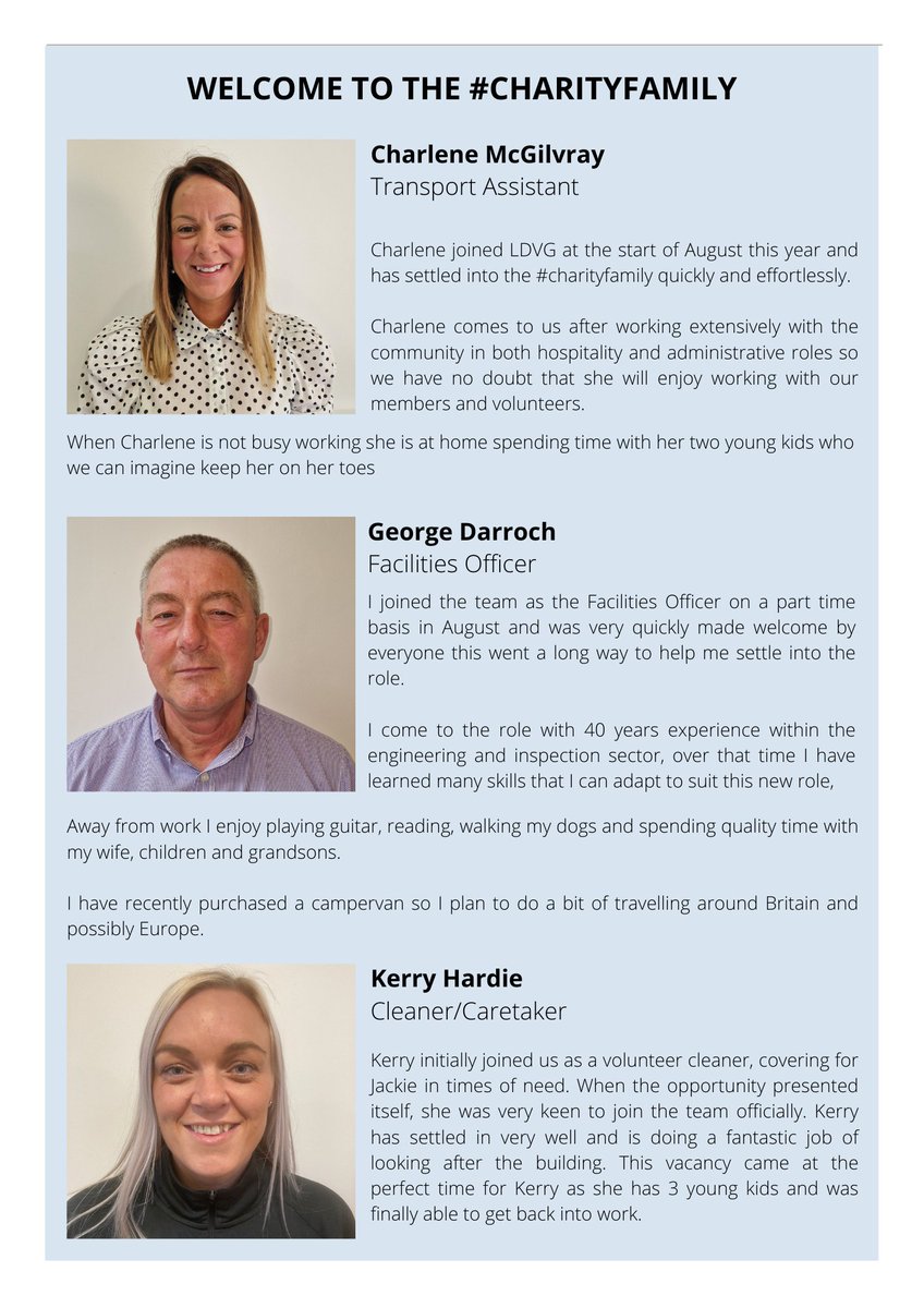 LarkhallVolGrp's tweet photo. Our latest newsletter part 1
#charityfamily #ldvg #volunteering #larkhall https://t.co/2xNb5faedg