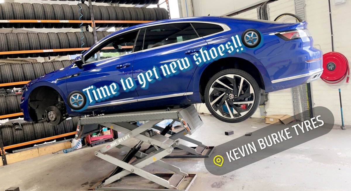 That time again…. she’s looking for new shoes. As usual <a href="/kevinburketyre/">Kevin Burke Tyres</a> were the best value for the type tyre I was after and the staff were friendly and helpful. I’d highly recommend them for Tyres. 
⭐️⭐️⭐️⭐️⭐️