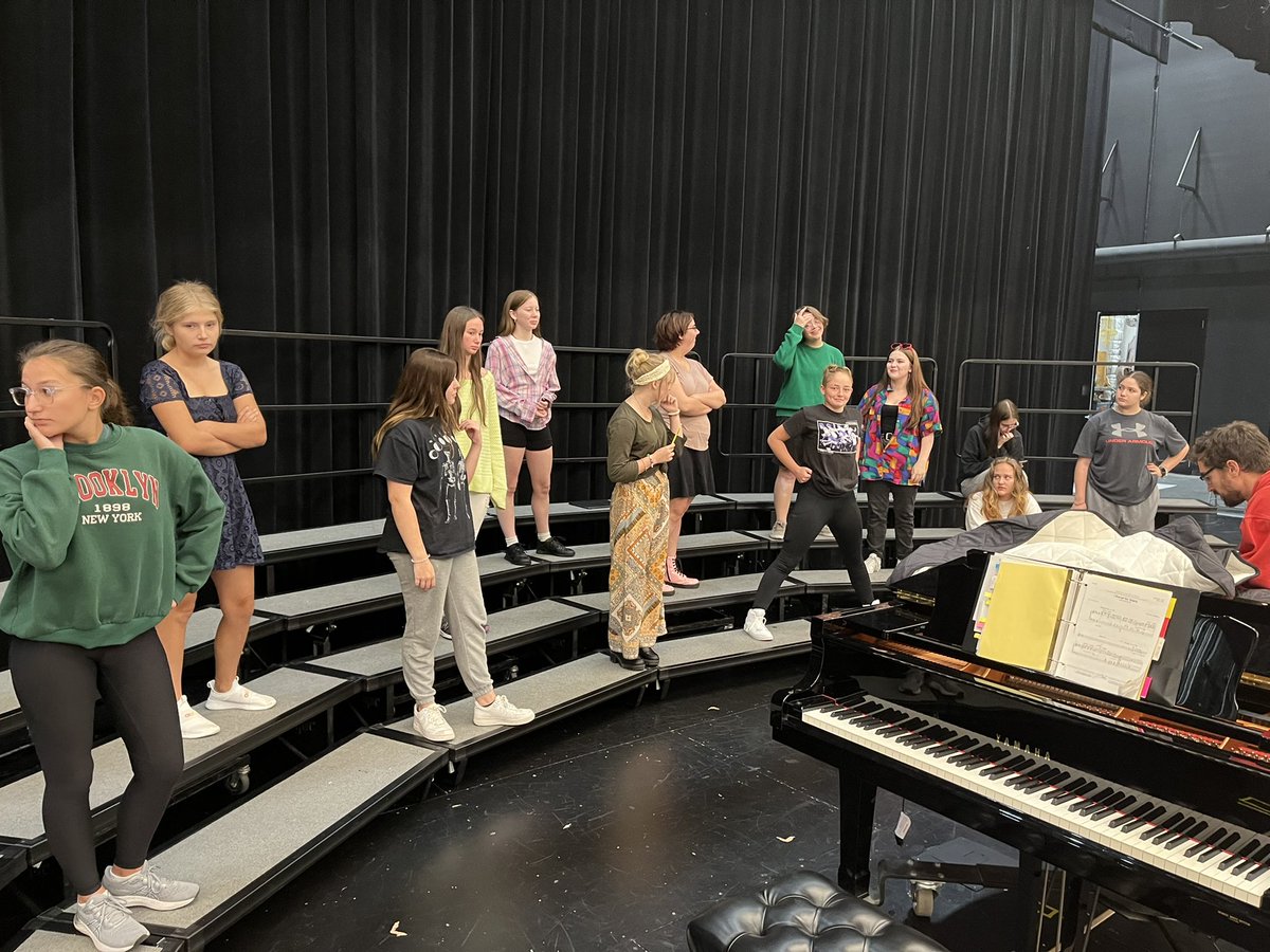 Concert Choir and Chorale putting in the work for tonight’s concert and adding the finishing touches! Doors open at 6:30 pm and the concert starts at 7:00 pm in the AHS auditorium! We can’t wait to show off our hard work tonight! <a href="/AndoverHighKS/">Andover (KS) High School</a>  #AHSperforms #choir