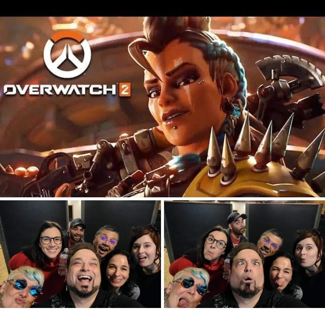 ActorDanielRoss's tweet photo. Listen for me in #Blizzard's #Overwatch2 #JunkerQueen Cinematic Trailer with these amazing actors! #Overwatch 2 is out today!! https://t.co/BSCNhYAVhn #voiceactor #DinoAndrade #ErinFitzgerald #SalliSaffioti #VictoriaAtkin #JulieShields #ThomasBelloRivas #AndreaToyias #DanielRoss https://t.co/bX3vwtPVc0