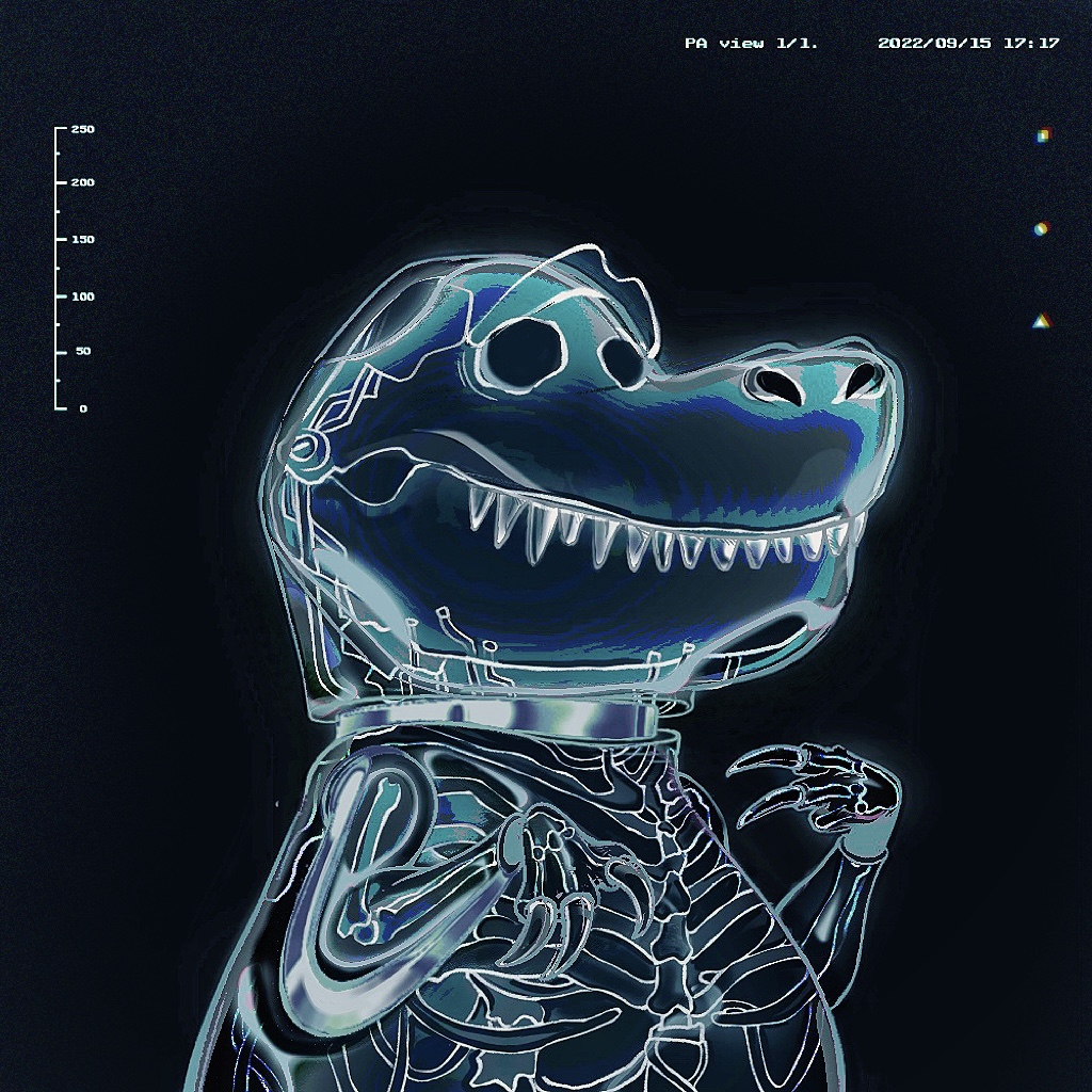 Degen Dino orb Society | Raffle Beta OUT! (@ddos_cnft) on Twitter photo 𝟏/𝟏 𝐗-𝐑𝐚𝐲 𝐃𝐢𝐧𝐨 🧬🦖
To celebrate, we do a #CNFTGiveaway(1 OG Pass: Floor 125 $ADA)
➤ Follow <a href="/DDoS_CNFT/">Degen Dino orb Society | Raffle Beta OUT!</a>
➤ RT & Tag 2 frens
➤ join discord.gg/degendino
ONLY 24 HRS
#CNFT #CNFTCommunity #CardanoNFT 𝟏/𝟏 𝐗-𝐑𝐚𝐲 𝐃𝐢𝐧𝐨 🧬🦖
To celebrate, we do a #CNFTGiveaway(1 OG Pass: Floor 125 $ADA)
➤ Follow <a href="/DDoS_CNFT/">Degen Dino orb Society | Raffle Beta OUT!</a>
➤ RT & Tag 2 frens
➤ join discord.gg/degendino
ONLY 24 HRS
#CNFT #CNFTCommunity #CardanoNFT