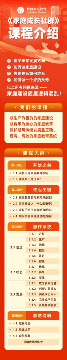 cxiaoxiong's tweet photo. 李笑来老师家庭成长课程好多人以为有小孩值得报名，这里的成长更多是家庭成员的共同成长，自己成长了，成为小孩的榜样，小孩耳濡目染就可以变得优秀，家长更需要加入学习！ https://t.co/T2Do8EwVEx