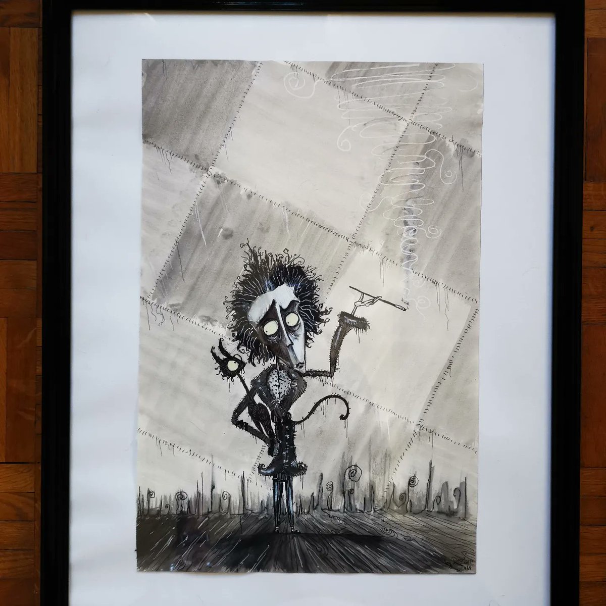 AlanLefebvre9's tweet photo. Vincent 1/3
Fan art  du 1er court-métrage d'animation produit et réalisé par @timburton en 82
Premiere pièce d'une série de 3 illustrations sur ce Vincent 
Chaque pièce est unique et réalisée entièrement à la main avec divers techniques.
#Vincent #Original #TimBurton #avignon https://t.co/2KC7pKrQov
