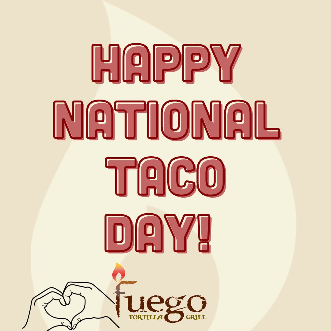 FuegoSanAntonio's tweet photo. Happy #nationaltacoday y’all! 🫶🔥 https://t.co/MsTT8nsWtR