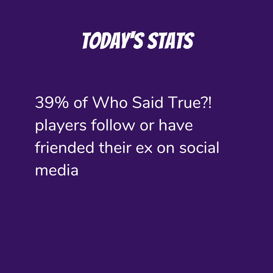 WhoSaidTrue's tweet photo. 💔 So do YOU follow your exes on social media?! 💔😅
Fess up in the comments and get a FREE Game Credit!
.
.
#whosaidtrue #conversations #familygamenight #gamenight #conversation #conversationstarters #drinkinggames #neverhaveiever #partygames #seriouslythough #spillthetea https://t.co/YwxZxDPnOZ