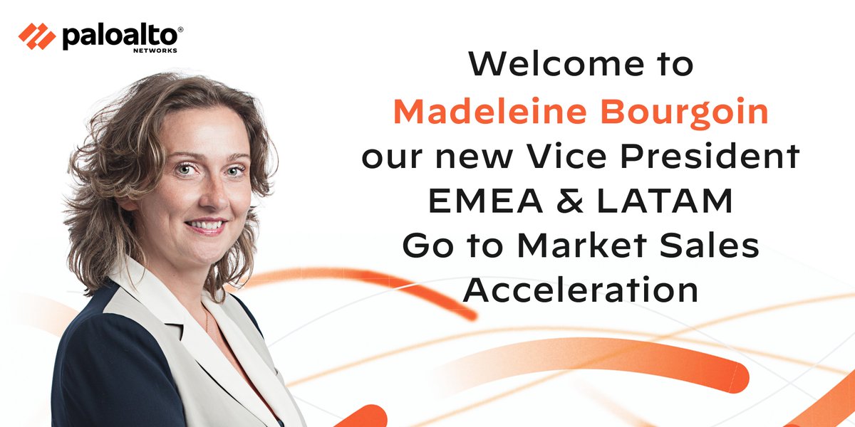 Helmut Reisinger (@helmreisinger) on Twitter photo I am delighted to announce that Madeleine Bourgoin has joined <a href="/PaloAltoNtwks/">Palo Alto Networks</a>, this week, as our new Vice President, Go to Market Execution Sales Acceleration, for EMEA & LATAM. I am delighted to announce that Madeleine Bourgoin has joined <a href="/PaloAltoNtwks/">Palo Alto Networks</a>, this week, as our new Vice President, Go to Market Execution Sales Acceleration, for EMEA & LATAM.