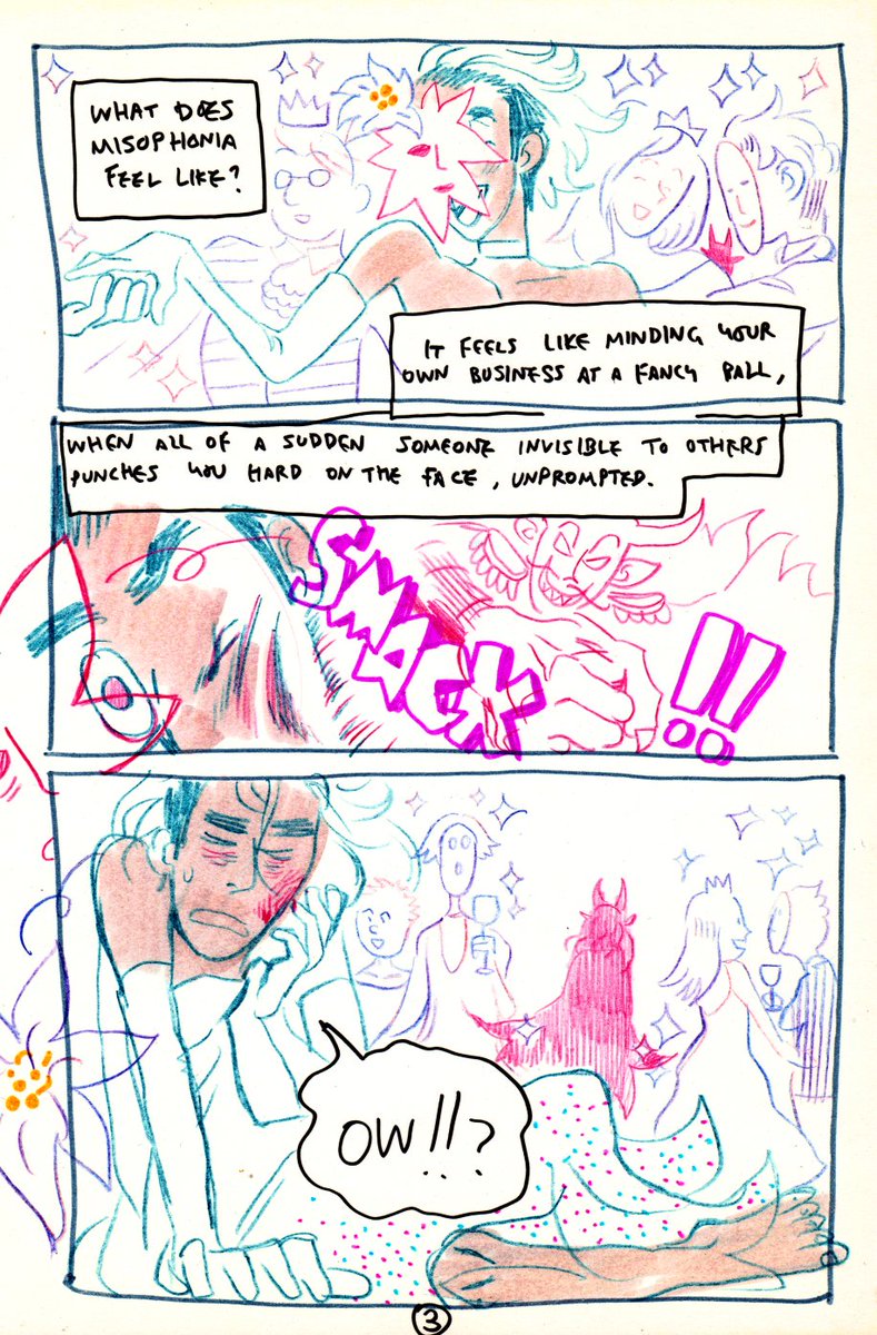pikseart's tweet photo. 🎶MISOPHONIC CINDERELLA✨
Or, a very dreamlike, introspective and experimental #24HourComicsDay comic (that ended up taking 70 hours).
Featuring the same characters, Milou and Milou, from my 24Hcomics 2020 and 2021. Technically a sequel, but also standalone I think.
[Thread 1/6] https://t.co/wnPFULKXSs