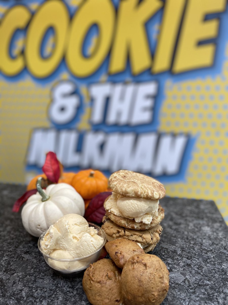 CaptainCookieNC's tweet photo. Happy Restaurant Week, Raleigh! Don’t forget to include Captain Cookie in your culinary touring - we’re highlighting fall favorite flavors with our Pumpkin Muffaroons and premium pumpkin ice cream from our friends at Homeland Creamery! https://t.co/obAKpXcgx5