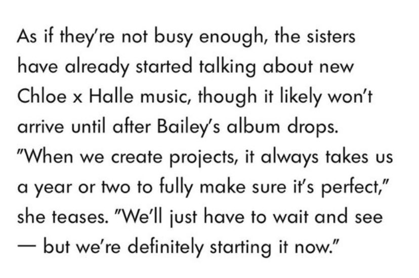 CxhCenter's tweet photo. Chloe x Halle have started working on CXH3 and it will come sometime after Chlöe’s debut album 💕 https://t.co/xLhVK4kTGV