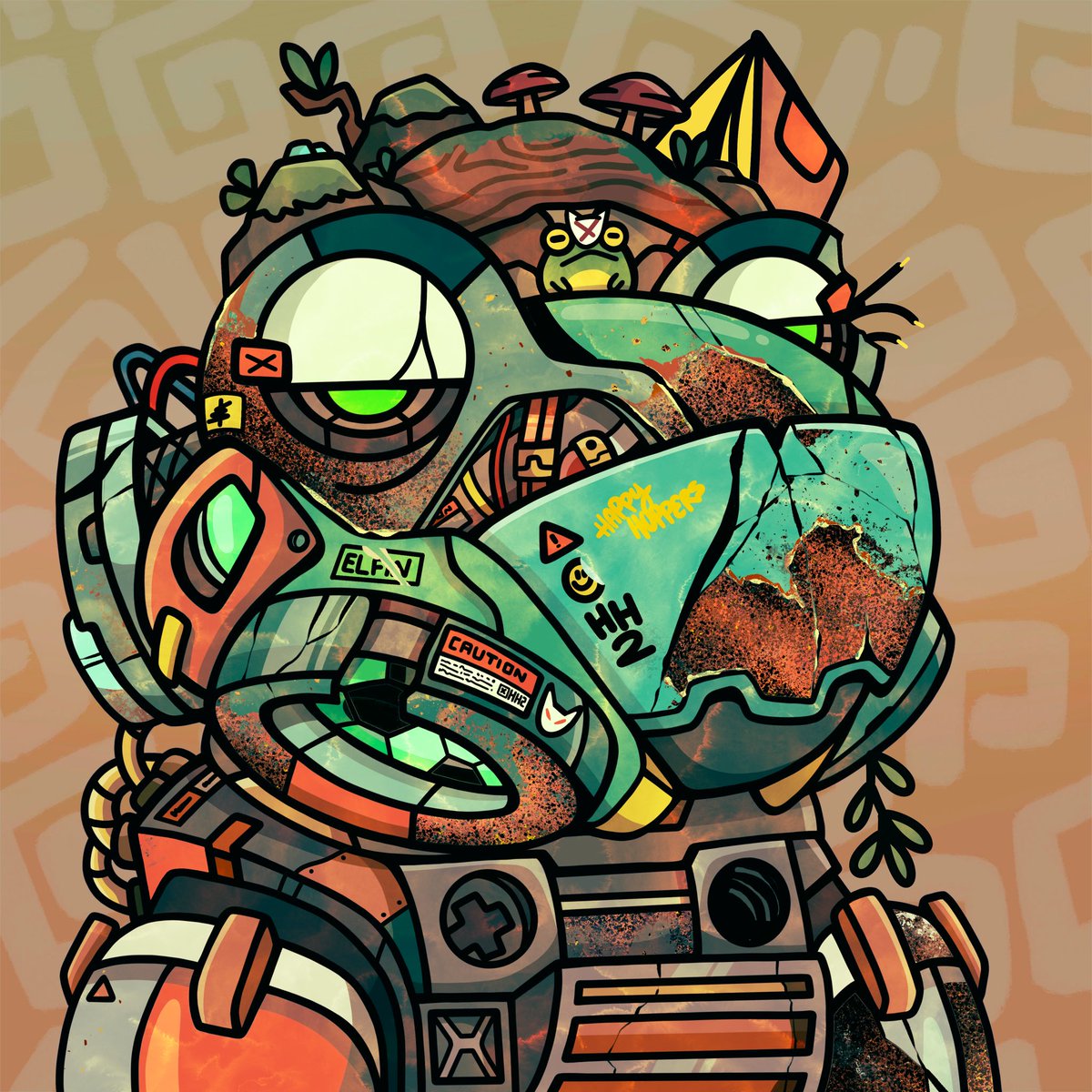 Kidz couldn’t keep out of the <a href="/HappyHoppersNFT/">Happy Hoppers Club 🐸</a>’s junkyard ⚠️

Excited for HH2 🧱🚧🏗️
The Teasers are fire! 🔥