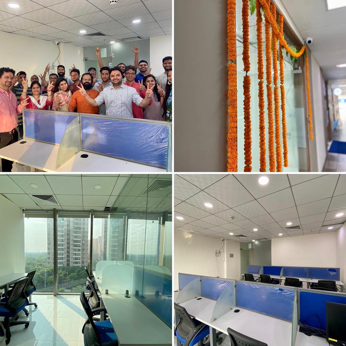 thehigherpitch's tweet photo. We ushered in #dussehra, #vijayadashami in our own style! While our #Bangalore office was decked up for the occasion, we decided to expand further in #NOIDA! Welcome to our newest studio at Assotech Business Cresterra, Floor 3. Let’s #playthehigherpitch! https://t.co/zdZ8K9CfAY