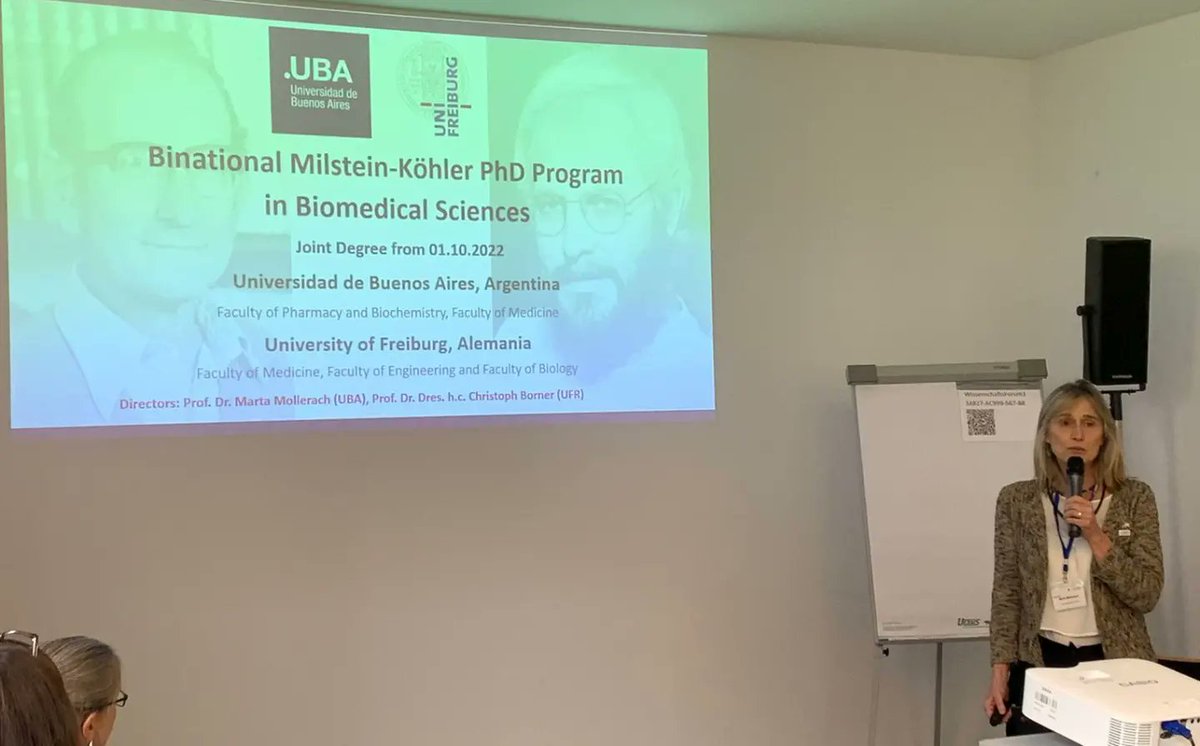 On Thursday, September 29th in Berlin, Prof. Dr. Marta Mollerach, Secretary of International Relations, participated in the launching workshop of the new binational careers of the German-Argentinian University Center (CUAA-DAHZ). Presenting the PhD program of Biomedical sciences.
