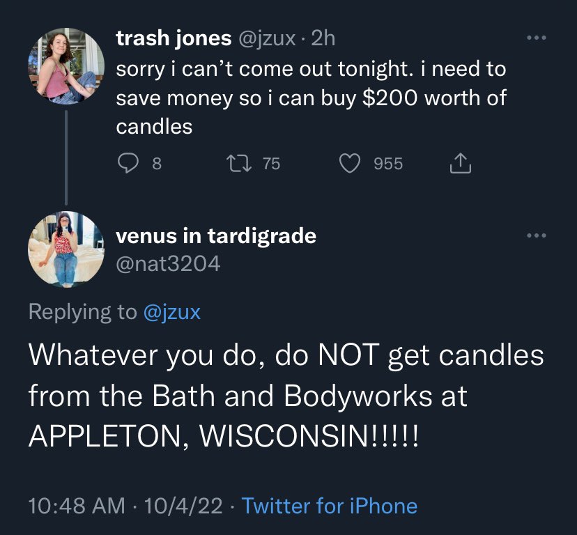 i need to know what happened at the bath and body works in appleton, wisconsin