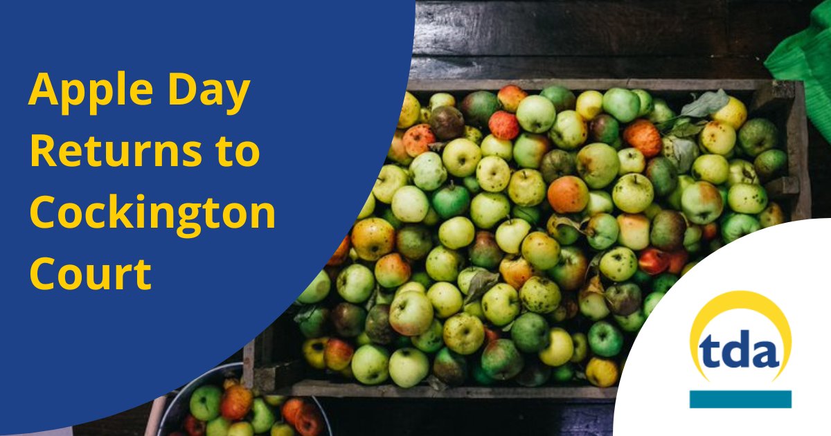 Apple Day is returning to <a href="/CockingtonC/">Cockington Court</a> on Sunday 16 October, 11am - 4pm. There are plenty of activities for the whole family to enjoy, and entry is free for the public. Read more 👉ow.ly/9B3350L108T