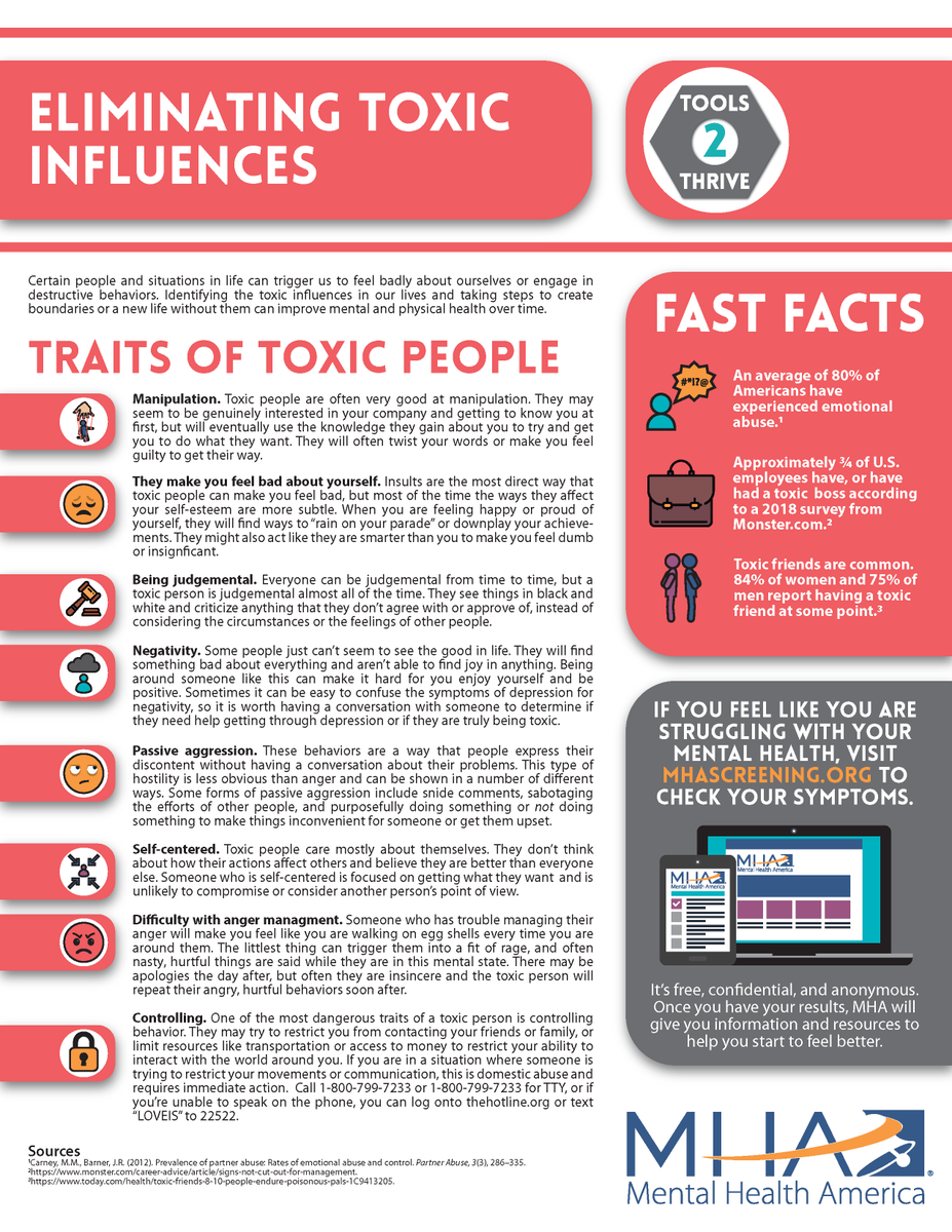 VPSD Mental Health Awareness Week! All week we will be highlighting different areas of mental wellness to help everyone reach their full potential! 
Tuesday: Eliminating Toxic Influences - work on surrounding yourself with those who want the best for you!