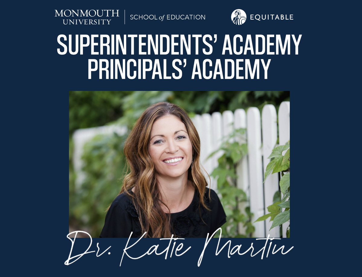 We are excited to welcome Dr. <a href="/katiemartinedu/">Katie Martin</a> to <a href="/monmouthu/">Monmouth University</a> as we kick off our 22-23 @MUschoolofEduca Professional Learning Academies • Looking forward to inspiration &amp; collaboration at first #MUSupersAcademy &amp; #MUPrincipalsAcademy session of the year #MUEdD #EvolvingEducation