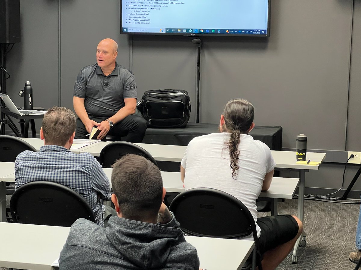 Product training with QSC. Knowledge is key.

#training #proaudio #soundcontractor #proav