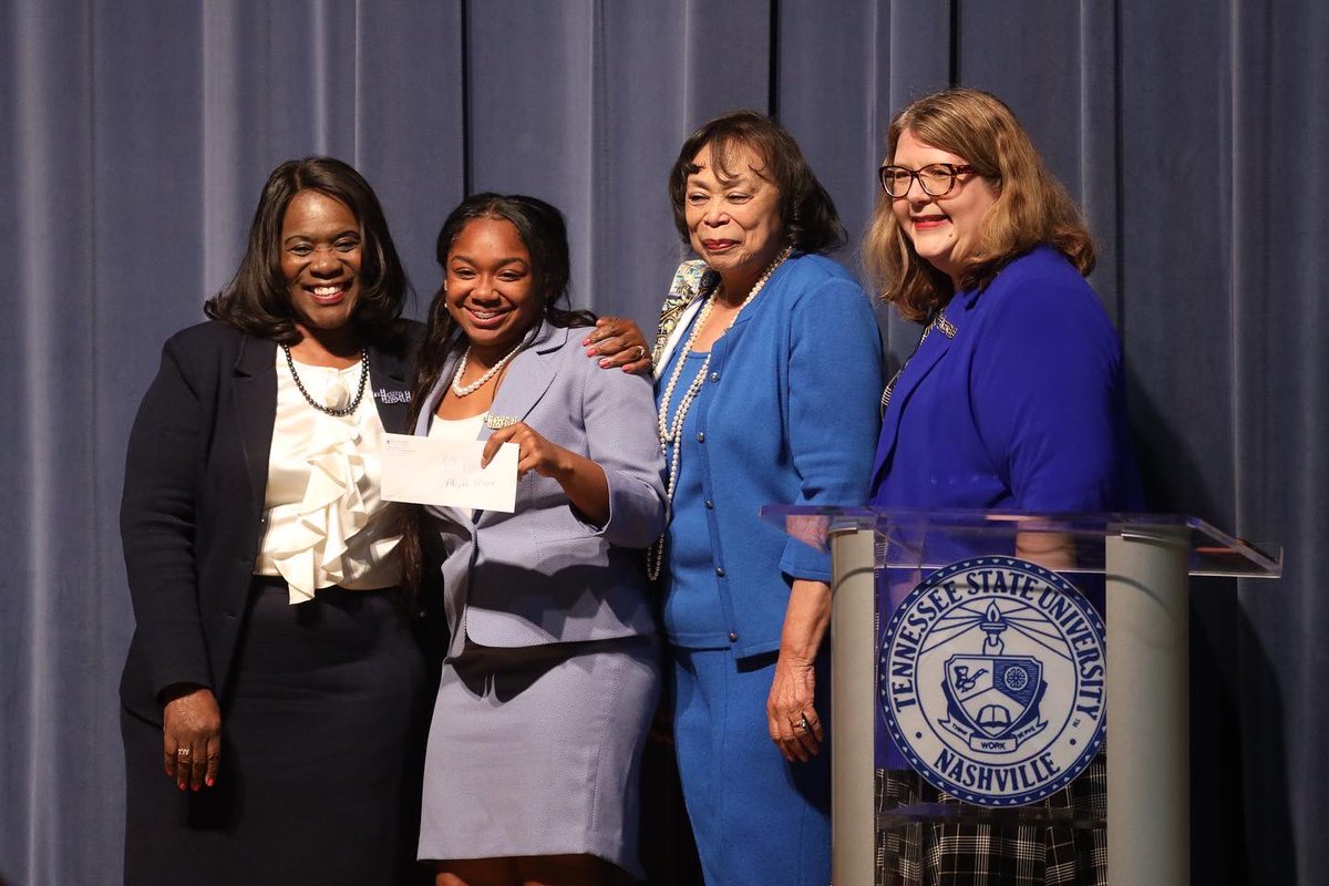 TSUedu's tweet photo. TSU kicked off this year’s Homecoming with the 34th annual Robert N. Murrell Oratorical Contest on Sunday. The upperclassman winners are the following: 1st place  SGA VP Aliyah Holmes, 2nd place Maya McClary, and 3rd was Akyra McDougal. https://t.co/yRlSKAn5iu