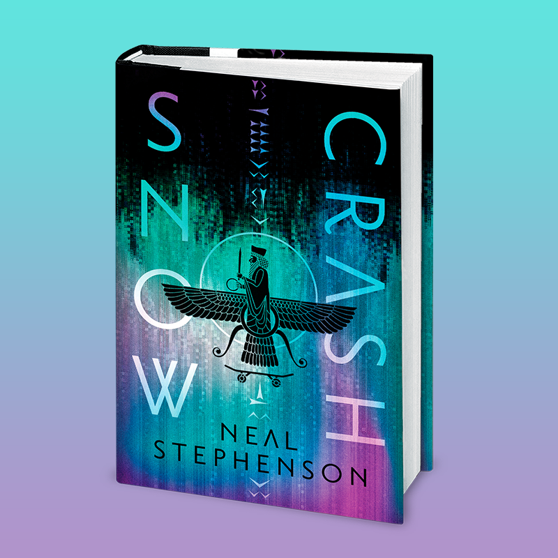 nealstephenson's tweet photo. A peek at the new deluxe hardcover edition of SNOW CRASH, dropping on Nov. 22 to mark the 30th anniversary. Preorder wherever you buy books! @randomhouse @DelReyBooks https://t.co/eD90dov2Vz