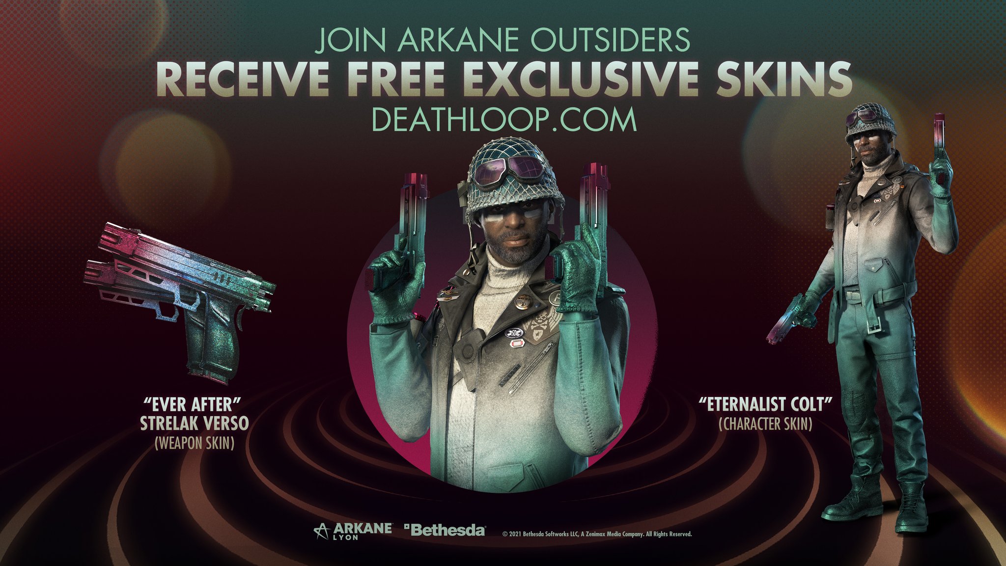 DEATHLOOP on X: &ldquo;Join Arkane Outsiders today to get these free 
