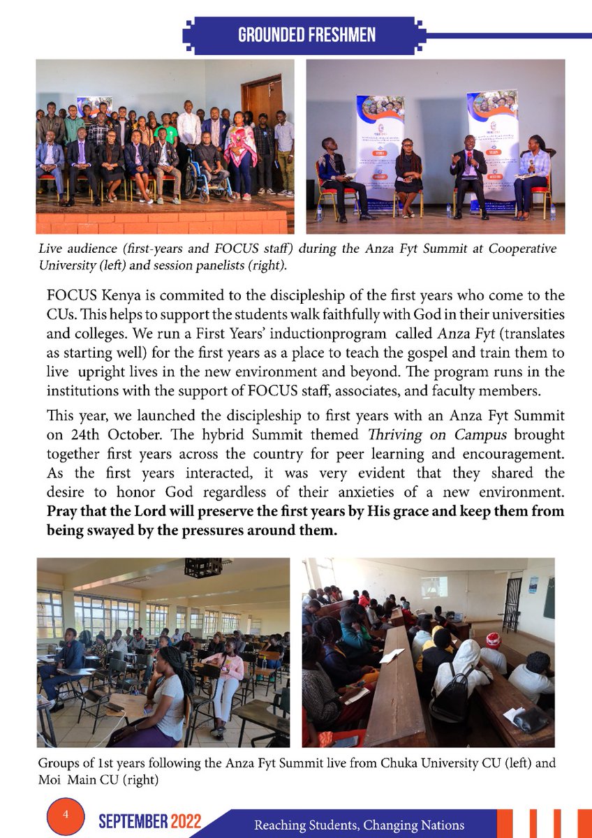 focuskenya's tweet photo. 1/3 Grateful to God for the last two months! We are celebrating fruitful partnerships, New appointments, New students on campus, and the strength of Developing Leaders and Changing Nations.

Download your copy at https://t.co/3ui4S7Yxkf
 
#FOCUSKenyaBriefs
#FOCUSKenya https://t.co/DeuQNsDzjJ