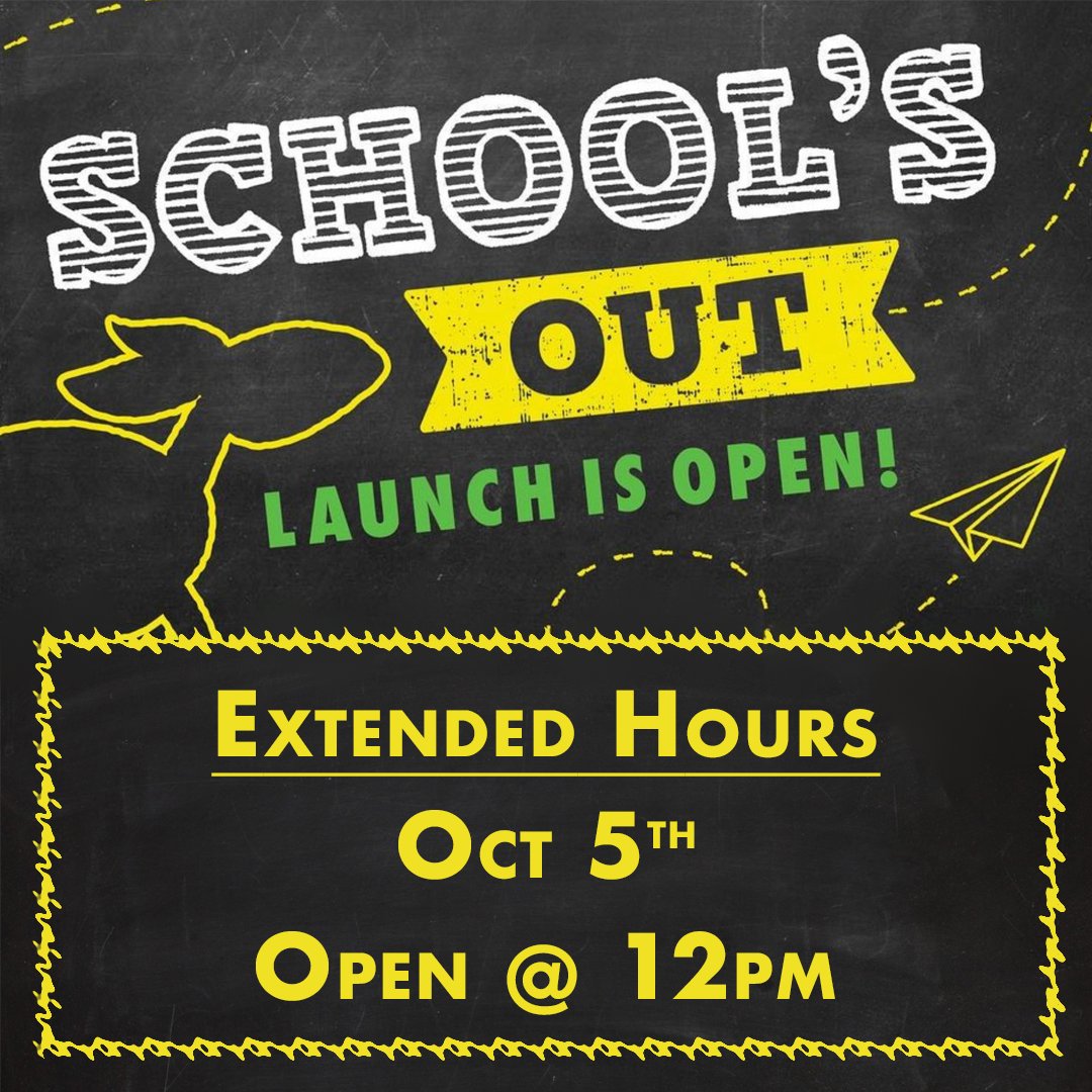 LaunchDoral's tweet photo. EXTRA HOURS !!!!
Oct 5th we open at 12pm

Launch Doral
📞305.800.5867
📧events@launchdoral.com

#jump #funtime #kids #launchlife #summerfun #smile #awesome #miami #doral #southmiami #friends #family #cityofdoral #dolphinmall #homestead #kendall #rainyday #hialeah https://t.co/ItiCDPG3fs