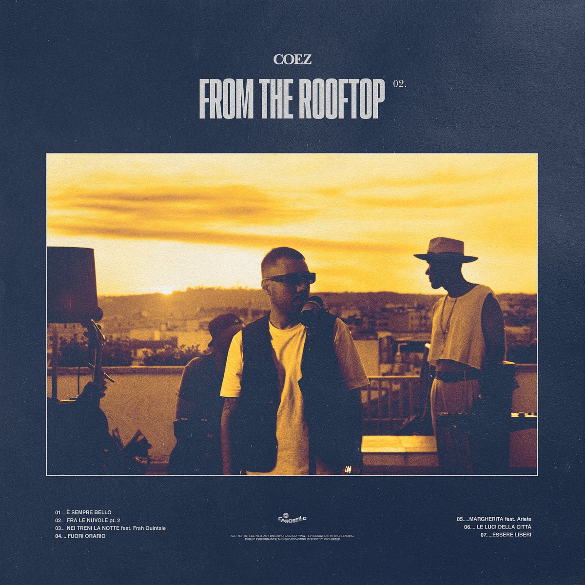CaroselloRec's tweet photo. @COEZMUSIC ha annunciato l'uscita di "From The Rooftop 02", fuori il 14 ottobre in vinile, digitale e video. E per celebrare il format originale del 2016, il 14 ottobre uscirà per la prima volta dalla sua pubblicazione anche il vinile di "From The Rooftop 01" 🎉 https://t.co/OGadz0O3uG