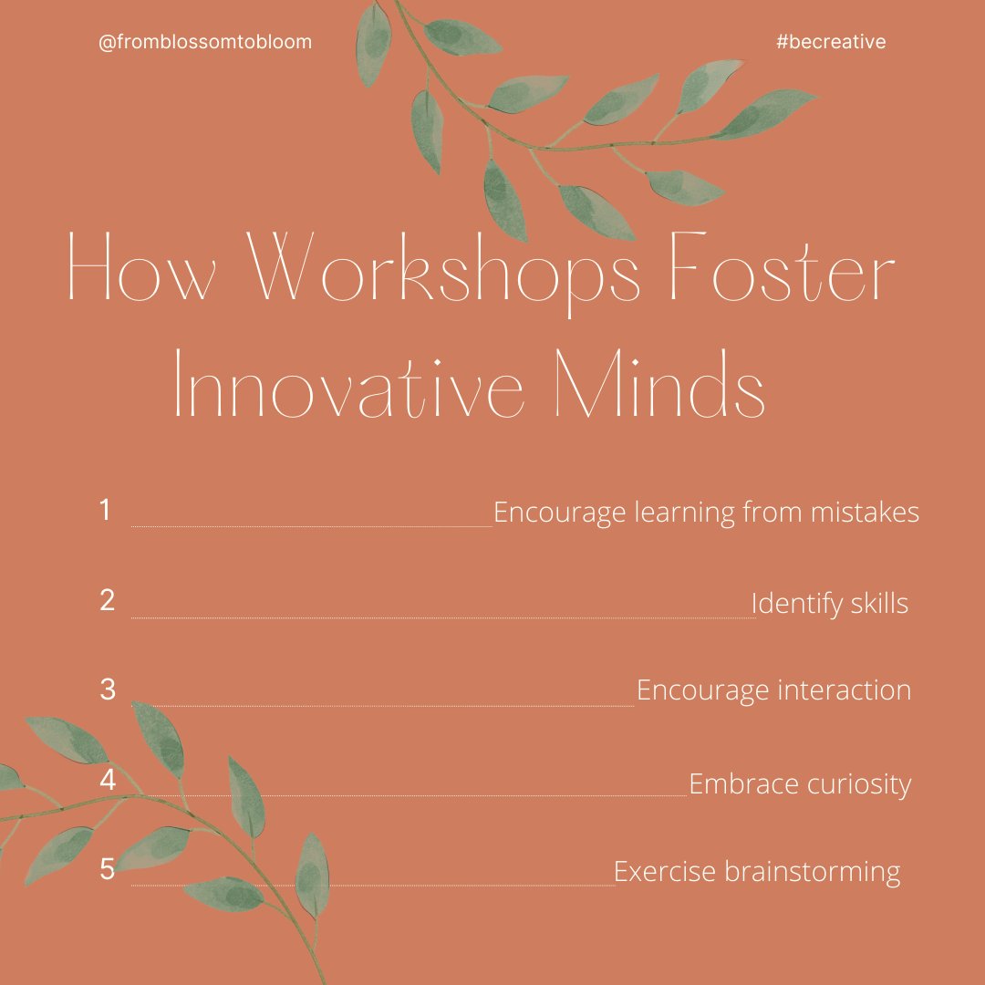 Spark new interests, new ideas, and new friendships by participating in our workshops!
✨
#becreative #fromblossomtobloom #fbtb #teacherworkshops #studentworkshops #innovativeminds #teachersfollowteachers