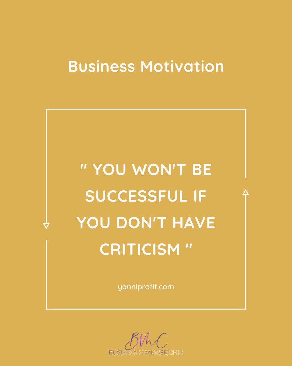 Business_m_chic's tweet photo. You won't be successful if you don't have criticism.​

Don't let criticism break your heart. ​

Focus on your goals and your hard work will always earn success.​

#Blackbusinesswoman #blackprofessionals #blackgirlboss #blackblogger #blackownedbusiness #blackentrepreneur https://t.co/De7QUAStiT
